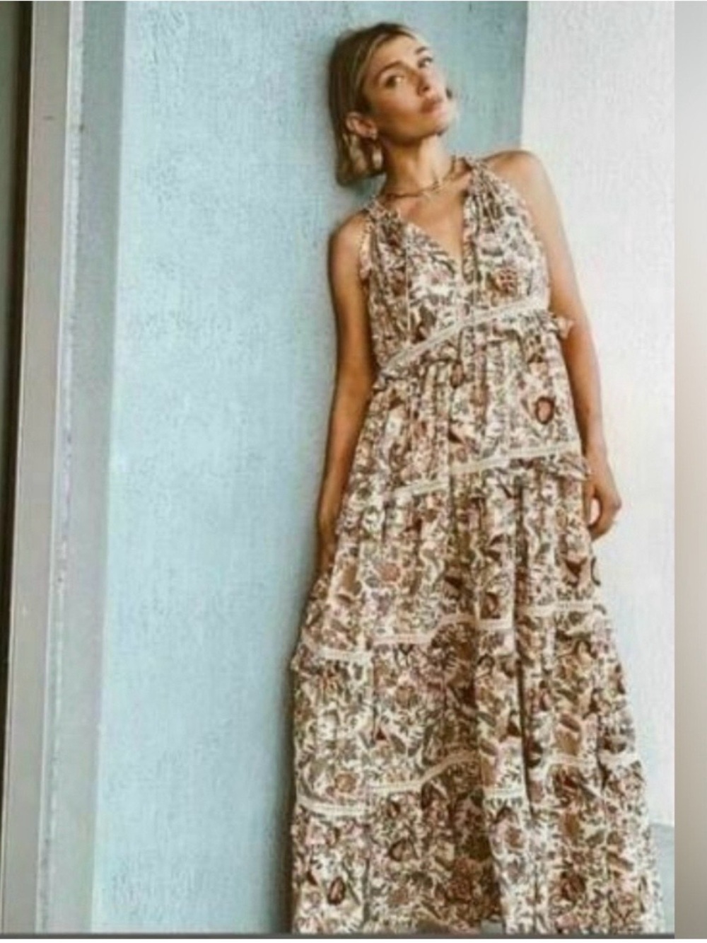 Love the Label NWT Helena Botanical Maxi Dress